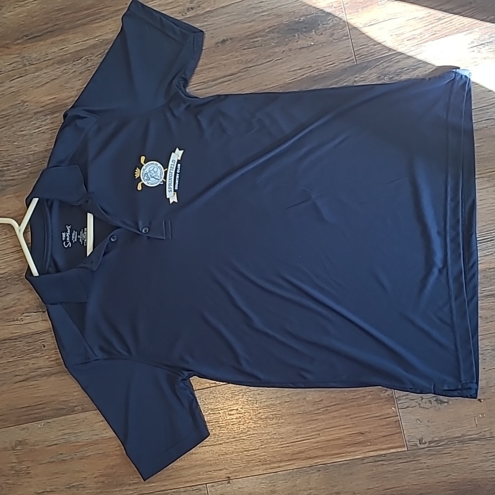 The Simpson's Springfield Country Club Golf Polo - Medium - Navy Blue